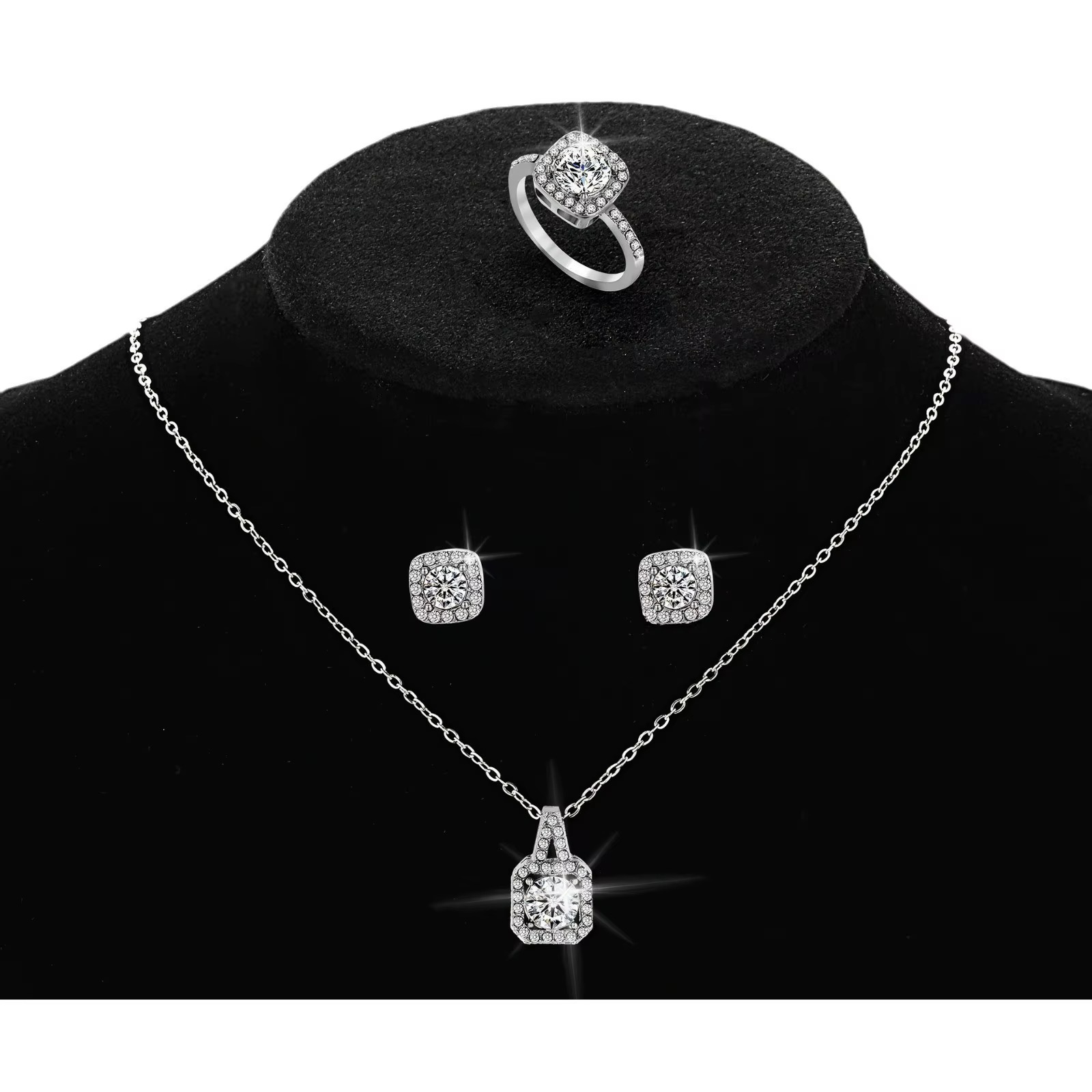 Parure Solitaire Éclat